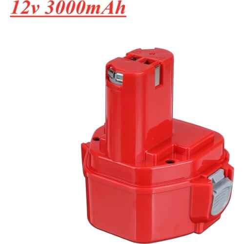Replacement Battery For Makita 12V 3000mAh Ni-CD Rechargeable Battery Power Tools Bateria PA12 1220 1222 1235 1233S 6271D L50