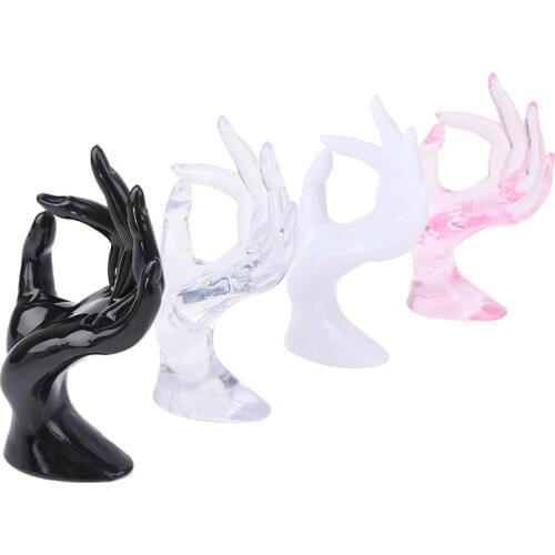 Resin Ok Gesture Finger Glove Ring Jewelry Display Stand Home Jewelry Holder