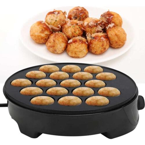 Takoyaki Machine 18 Hole Chibi Maruko Taiyaki Baking Pan Business Octopus Ball Maker Multibaker Grill Breakfast Machine 220-240V