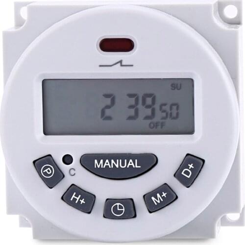 L70 timer switch DC AC Digital LCD Power Timer Programmable Time Switch Relay 16A timers 16 groups of programs 12V 24V 110V 220V