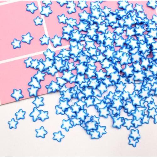 100g/lot StarShape Slices Polymer Clay Star Clay for Toys Decoration DIY Crafts Filler Accessories