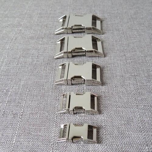 100Pcs 10mm 15mm 20mm 25mm 30mm Wholesale Metal Buckles Hardware For Cat Dog Collar Paracord Bracelet Garment Sewing Accessory