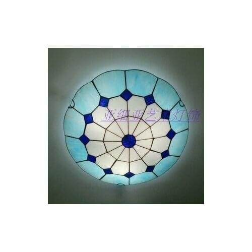 12inch fashion tiffany Mediterranean Ceiling Light Living Room Lights Bedroom Lamp