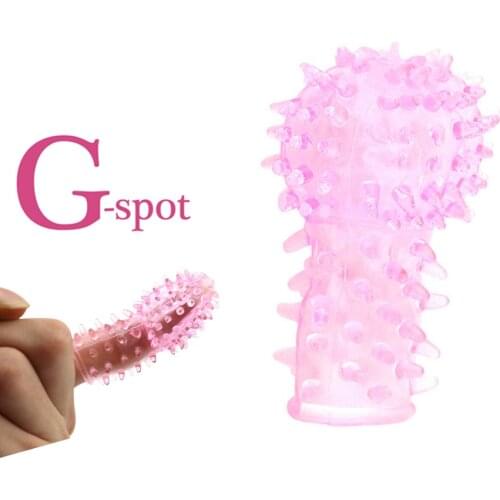 2Pcs Finger Sleeves Sex Toys For Women Clitoris Stimulator Vagina Massage Female Masturbator Silicone Adults Erotic Sex Products