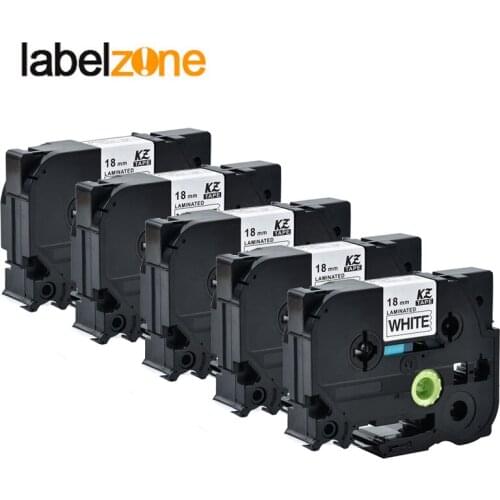 5pcs 18mm tz tze label tape tz241 Tze-241 Tze241 tz241 tze 241 for P-touch label printer label maker ribbon tape cartridge tape