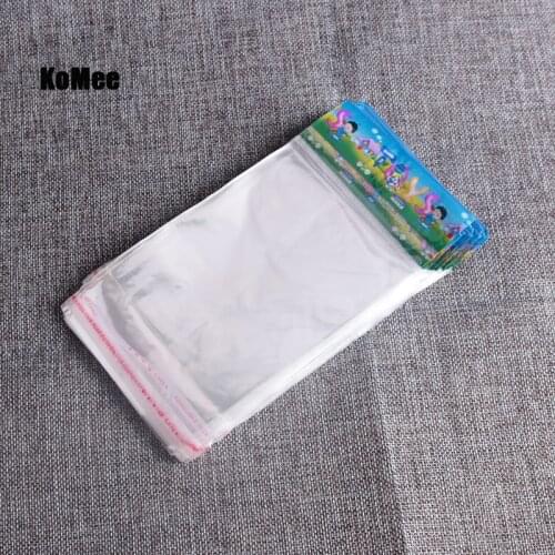 8x15+3cm Hang Clear Plastic Bag Resealable Cellophane Poly Opp Bag Self Adhesive Seal Toys Jewelry Packaging Bag