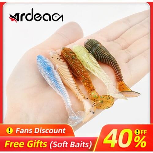 ARDEA Worm Soft Lures Silicone Bait Goods For Fishing lure Sea Swimbait Wobblers Artificial Bass Pike Fishing Tackle