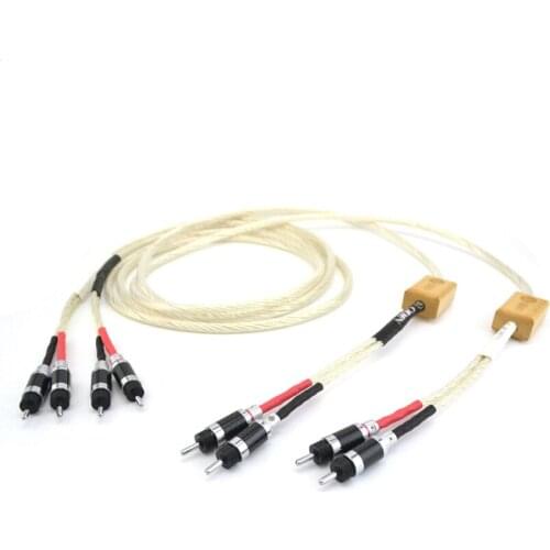 Hifi pair Odin Audio speaker cable with carbon fiber banana plug connector