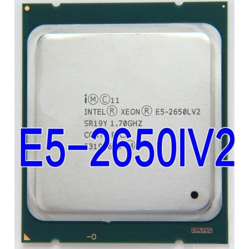 Intel Xeon E5 2650L V2 Processor 1.7GHz 25M Cache LGA 2011 SR19Y E5-2650L V2 Server CPU