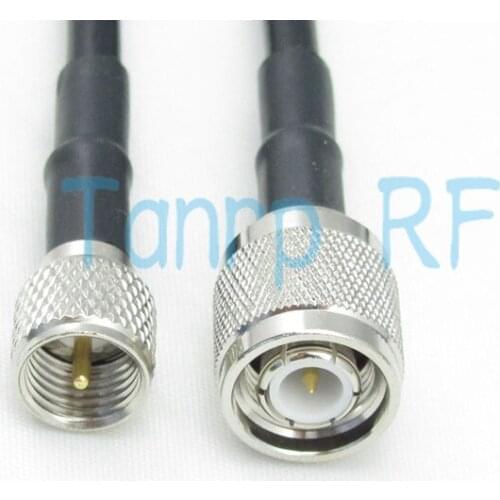 Free Shipping! 50CM TNC male plug to mini UHF male RF connector Pigtail coaxialjumper cable 20INCH RG58 extension cable