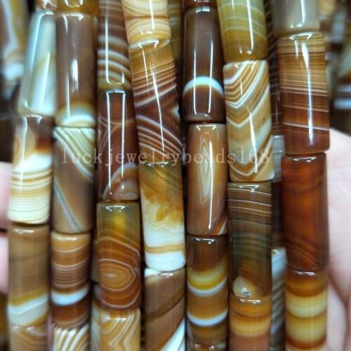 Free shipping Women Fashion Jewelry 8X20mm Onyx Carnelian Oblong Women Men Spacers Art Loose Beads 15.5" FG7917