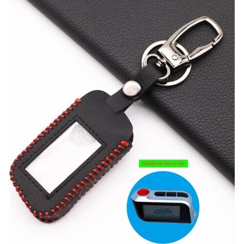 New Styles Atobabi leather key case for starline a39 a96 a93 a36 a63 2-way car alarm system lcd remote control keychain cover