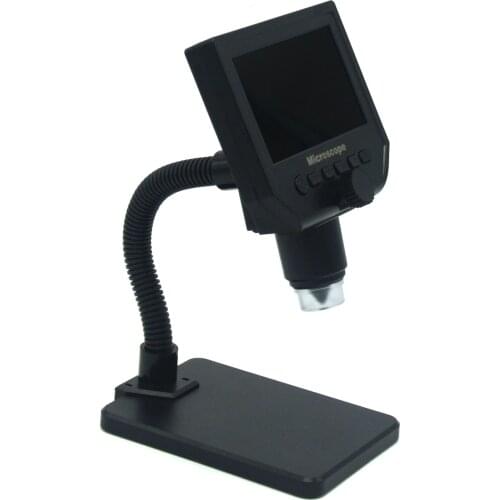 1-600x Zoom 3.6MP LCD Screen Digital Microscope Endoscope Camera Microscopio LED USB for Phone Repairing Hair Skin Insert ZM56