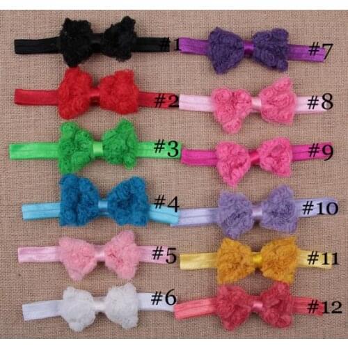 Kid Toddler Pearl Headband Headwear Hat Accessories Rose Bow Lace Hairband Flower Headdress Children Headband YH558