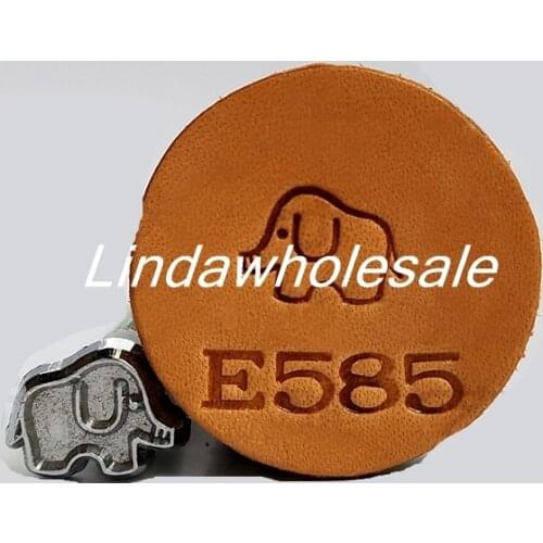 E585 Elephant design leather tools stamp,leather carving tools