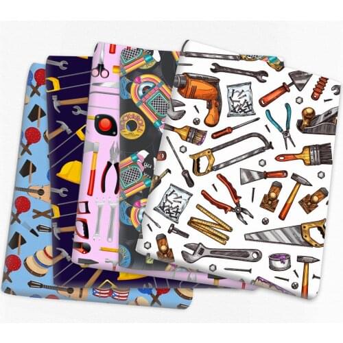 Patchwork Scissors Knife Tool Polyester Cotton Fabric for Tissue Kid Sewing Quilting Fabrics Needlework Material,c14004