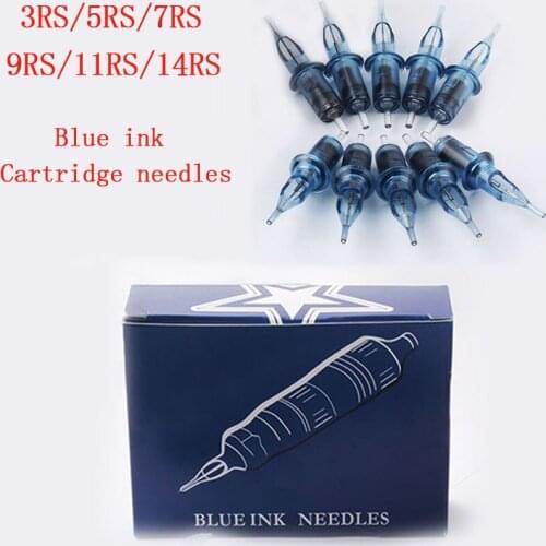Cartridge Needles RS 10Pcs Body Art Tattoo Needles Round Shader Sterilized Permanent Makeup for Tattoo Machine Gun Power Supply
