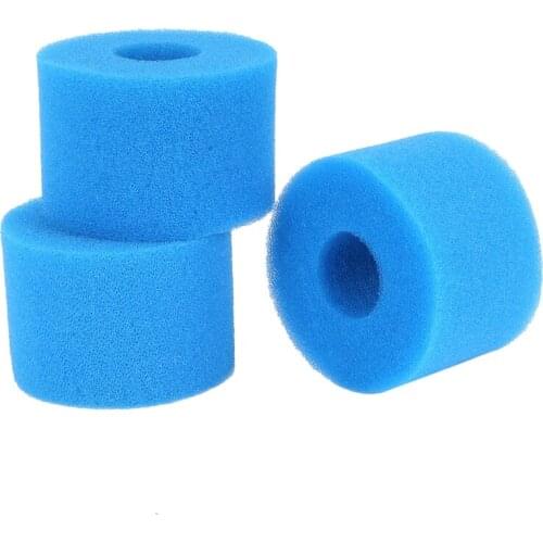 Hot 3PCS for Intex Pure Spa Reusable Washable Foam Hot Tub Filter Cartridge S1 Type