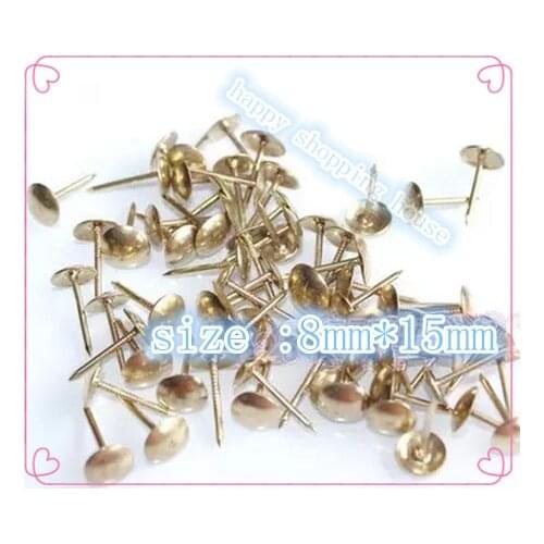 Hardware Antique iron foam nail soft special decorative nail sofa furniture thumbtack golden nails 8mm