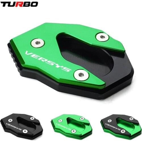 Motorcycle Kickstand Foot Side Stand Extension Pad Enlarge Plate For KAWASAKI VERSYS X300 300 VERSYS X250 1000 VERSYS1000