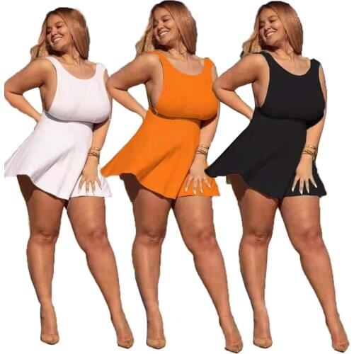 ZKYZWX Plus Size Solid Bodycon Mini Dress for Women Birthday Party Outfits Summer Sexy Trendy Sling Strapless Night Club Dresses