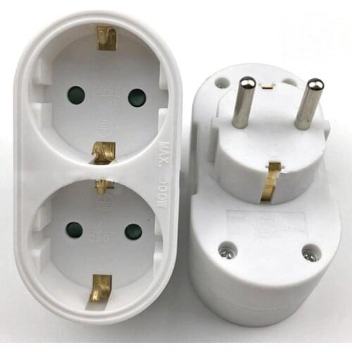 European Conversion Plug 1 to 2 /1 to 3 Way Socket Adapter EU Standard Power Adapter Socket 16A Travel Plugs AC 110~250V