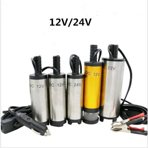 DC 12V /24 v Submersible Pump 38mm 1PC Water Oil Diesel Fuel Transfer Refueling Tool