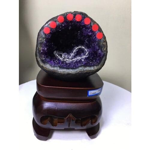 Natural amethyst cluster Amethyst cave cornucopie Wealth dissipating magnetism to drive away evil town house decorations