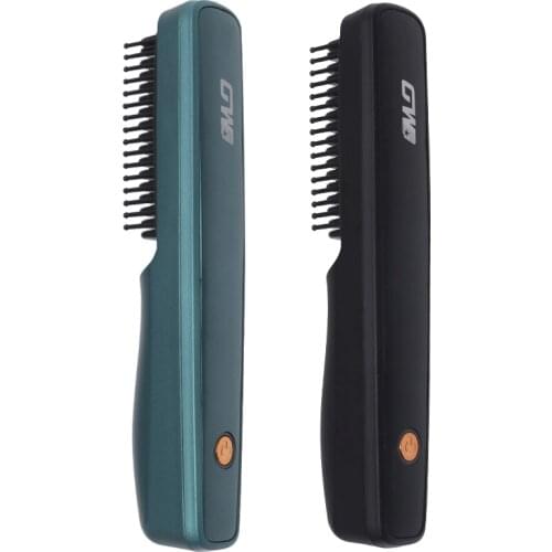 Negative Ion Hair Straightening Comb Straightener Curler Fast Heating Multifunction Electric Hair Brush Beard Brushe
