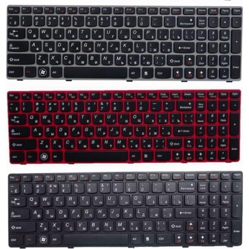 Russian laptop keyboard for LENOVO G580 Z580A G585 Z585 G590 Z580 MP-10A33SU-686CW RU notebook replace with frame
