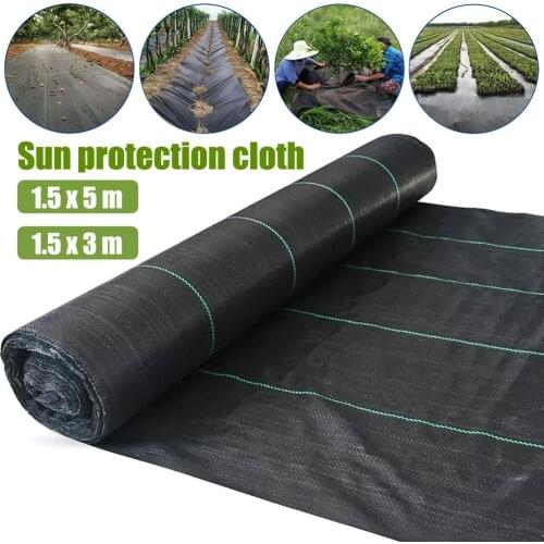 Agricultural Anti Grass Cloth Farm-oriented Weed Barrier Mat Black Plastic Mulch Thicker Orchard Garden Weed Control Fabric