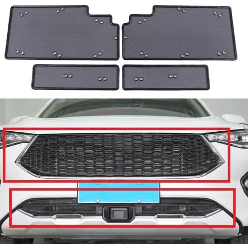 New 4PCS Grille Insect Screening Mesh Front Grille Net For Haval F7 F7X 2018 2019 2020 Accessories