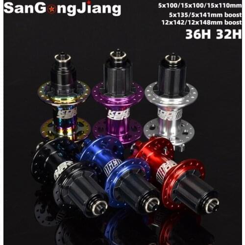 KOOZER XM390 MTB Hubs Mountain Bike BOOST Bearing Hubs 32h Disc Bearing Hubs 6 Bolt QR Front hub 9*100 Rear hub 10*135/10*141mm