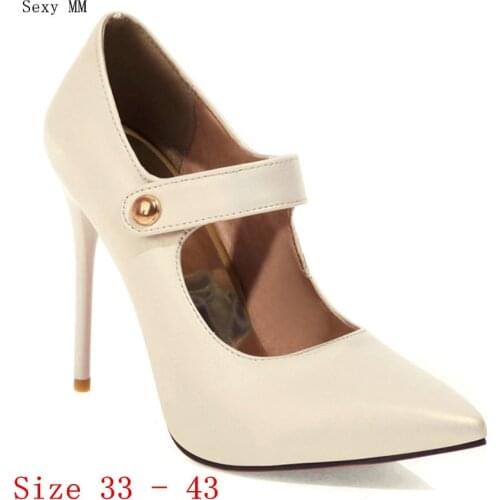 High Heels Women Pumps High Heel Shoes Stiletto Woman Wedding Shoes Small Plus Size 33 - 40 41 42 43
