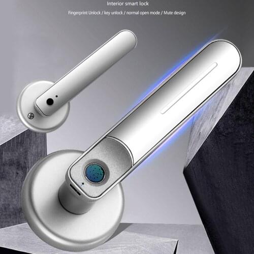 With Keys Safety Home Office Smart Biometric Zinc Alloy Fingerprint Door Lock Semiconductor