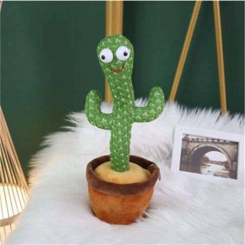 Funny Cactus Plush Toy Hot Sale Dancing Electronic Shake Cactus Model Toys Kawaii Sing Funny Stuffed Doll For Kid Birthday Gifts