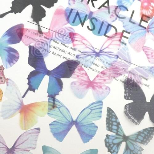 20pcs 5cm Gauze Tulle Butterfly Wings DIY Craft Supplies Girls Hairpin Hair Accessories Earrings Jewelry Ornament Decor Material