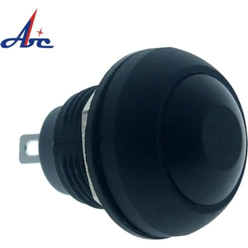 12mm Black Blue Red Domed Head Plastic Waterproof Push Button Latching Momentary Switch 5 Colors DIY Kit for Toy Car