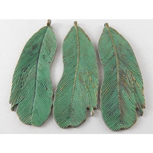 5Pieces)Vintage Tree Leaf Charm Necklace Pendant Alloy Hair Accessories Key Chain Hanger Jewelry Findings Bracelet Crafts 52015