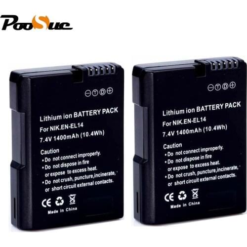 EN-EL14 EL14 EN-EL14a Camera Battery For Nikon D3300 D3200 D3100 D5300 D5200 D5100P7100 P7700 P7800 P7000