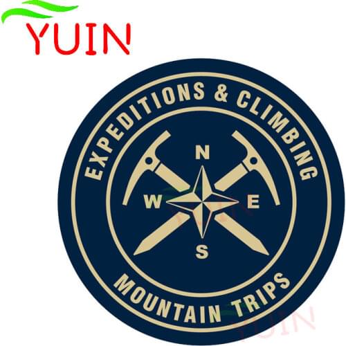 Car Sticker Expedition Climbing Mountain Camping Decals Fashion PVC Decoration High Quality Waterproof Motorcycle Decal 13*13cm