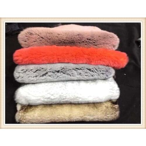 Free shipping/ Rex Rabbit Real Fur / Garment leather Fur / Colorful True rabbit hair / fur collar can be customized pieces