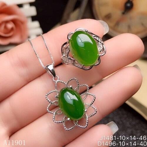 KJJEAXCMY boutique jewels 925 pure silver inlaid natural gemstone Topaz Necklace Pendant support detection