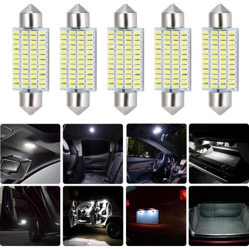 C5W C10W LED Bulb 31mm 36mm 41mm 3014 SMD 6000K Car Vehicle Interior Reading Light Clearance Bulbs Auto Plate Lamp White 12V