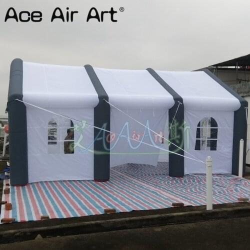 Giant cheap 8m L x 5m W x 4m H inflatable pub bar tent blow up wedding tent shelter air party house building for outdoor events