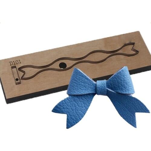 MESOPOTAMIA Handmade Leather Bow Tie Bow-knot Roset Wooden Moulds Die Laser Bigshot Machine Artistic Woods Dies Cutter EVA Cloth