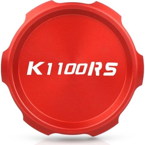 Motorcycle CNC Aluminum Accessories Cylinder Reservoir Cover cap For BMW K1100RS 1993-1996 Black Red Blue K 1100 RS with logo