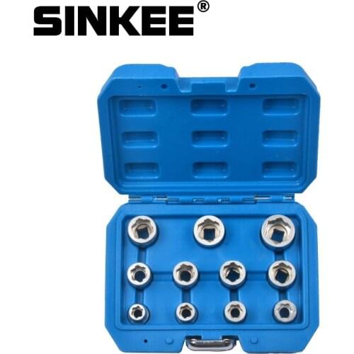 11 Pc Metric 3/8" Drive Bolt Extractor Socket Set Stud Nut 8 - 19mm SK1686