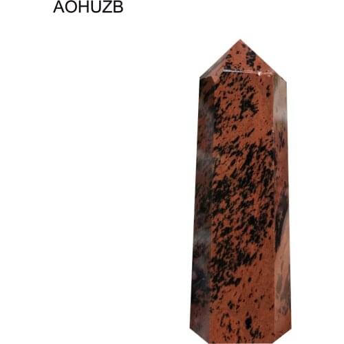 Natural Crystals Quartz High Quality Red Obsidian Stone Points Tower Energy Reiki Healing Room Home Office Decoration Gemstone