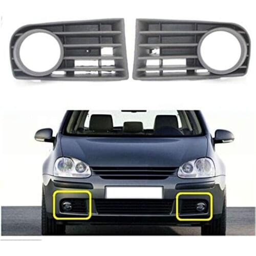 Car Front Fog Lamp Light Grille Cover for Golf A5 MK5 2004-2009